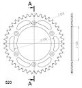 Vorschaubild Supersprox Alu-Kettenrad 520 43Z (Orange)