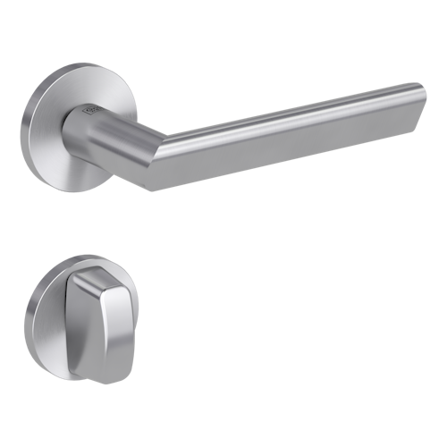 Griffwerk VAYA 137 TRI fast2fix Fast2Fix GK3 Rosetten rund WC rot/weiß Edelstahl matt