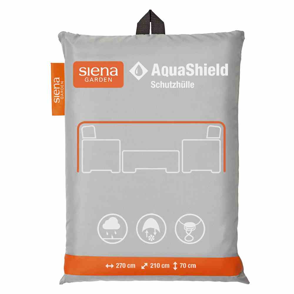 Siena Garden Loungehülle AquaShield 270 x 210 x 70 cm, 100 % Polyester Hellgrau - Abverkauf