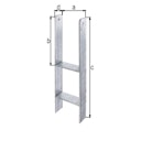 Vorschaubild Alberts® H-Pfostenträger 300x60x6mm Gesamtlänge 600mm für verschiedene Pfostenstärken
