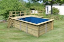 Karibu Rechteck Pool Gr. 2 - 350 x 440 cm - kesseldruckimprägniert
