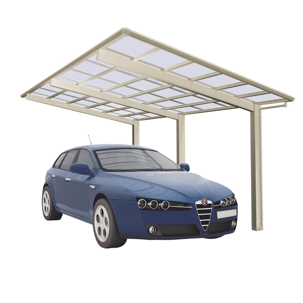 Ximax Carport Linea Typ 110 495,4 x 302,2 cm-Edelstahl-Look