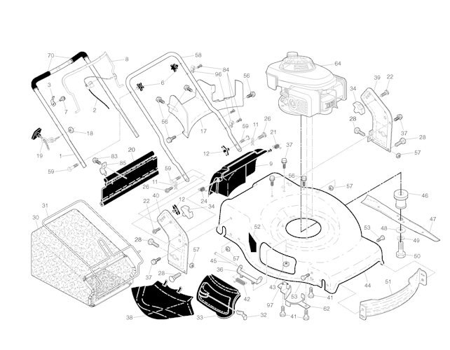 Husqvarna Rasenmäher gelegentliche Nutzung 8522 RLS, 96143006500, 2010-01