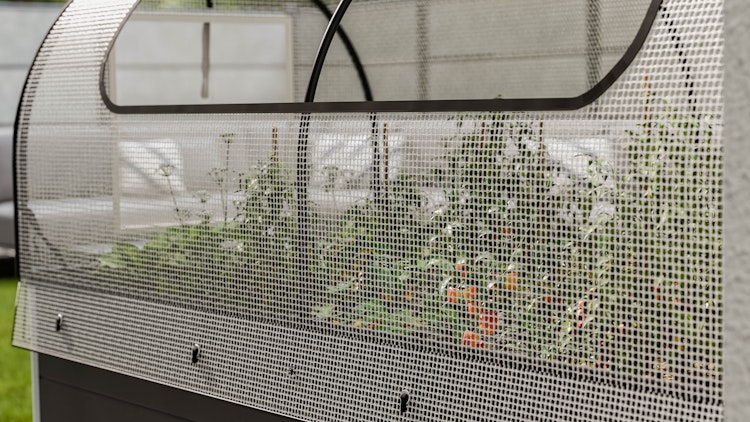 GroJa Frühbeet Aufsatz PE  149,9 x 69,4 x 62 cm Folie Weiß