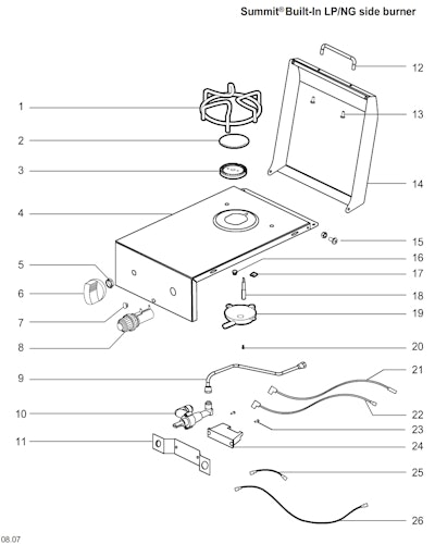 Weber Side Burner NG for Summit Built-In