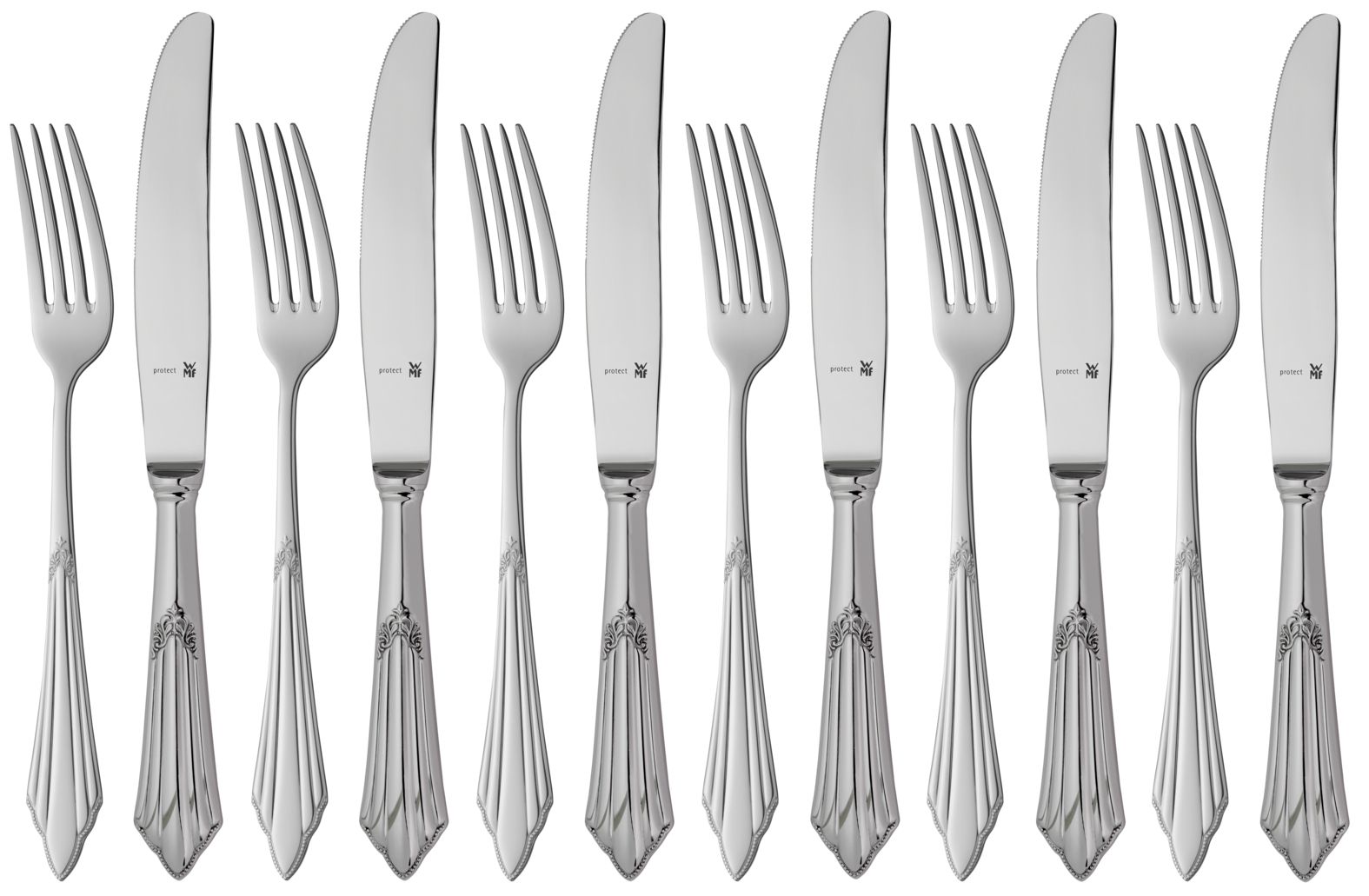 WMF Dessertbesteck-Set Fächer, 12-teilig