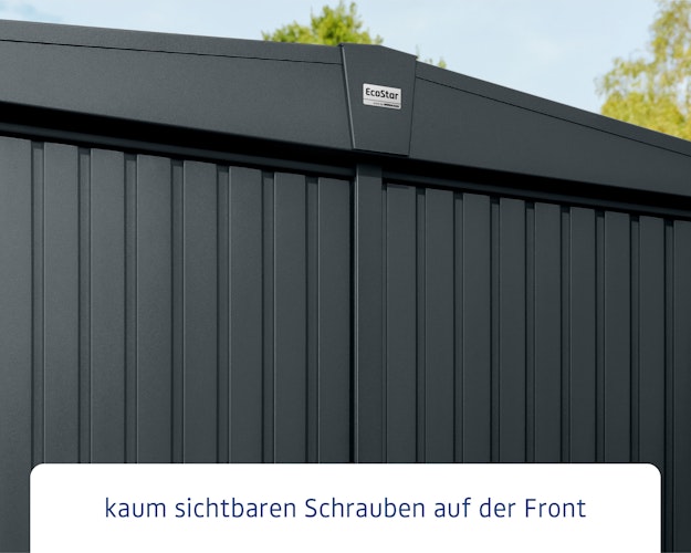 Hörmann Metall-Gerätehaus EcoStar Premiumline mit Satteldach