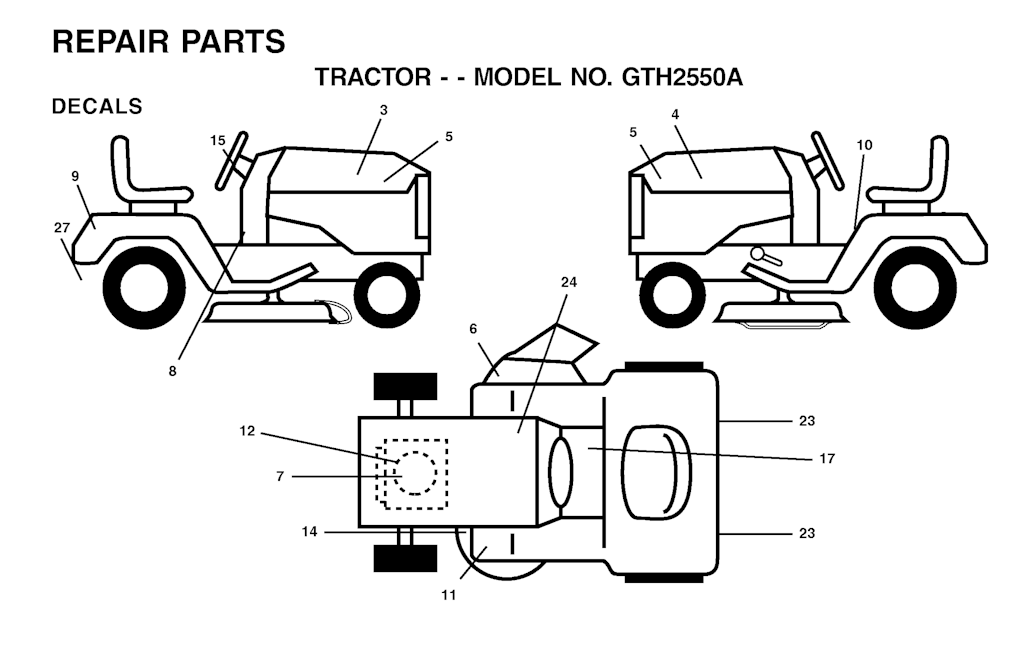 Explosionszeichnung Ersatzteile