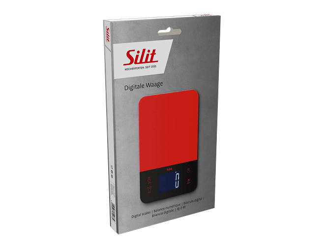 Silit Digitale Waage - Küchenwaage rot