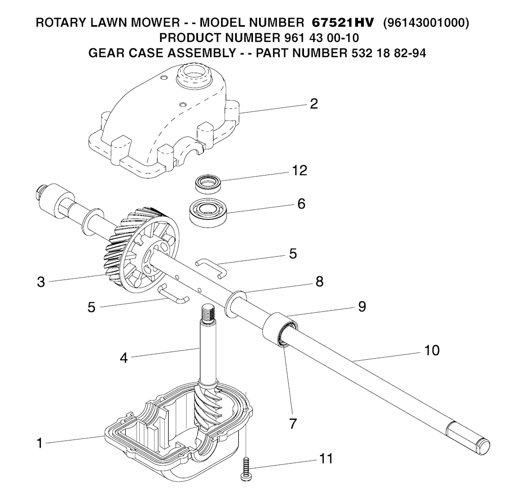 Explosionszeichnung Ersatzteile