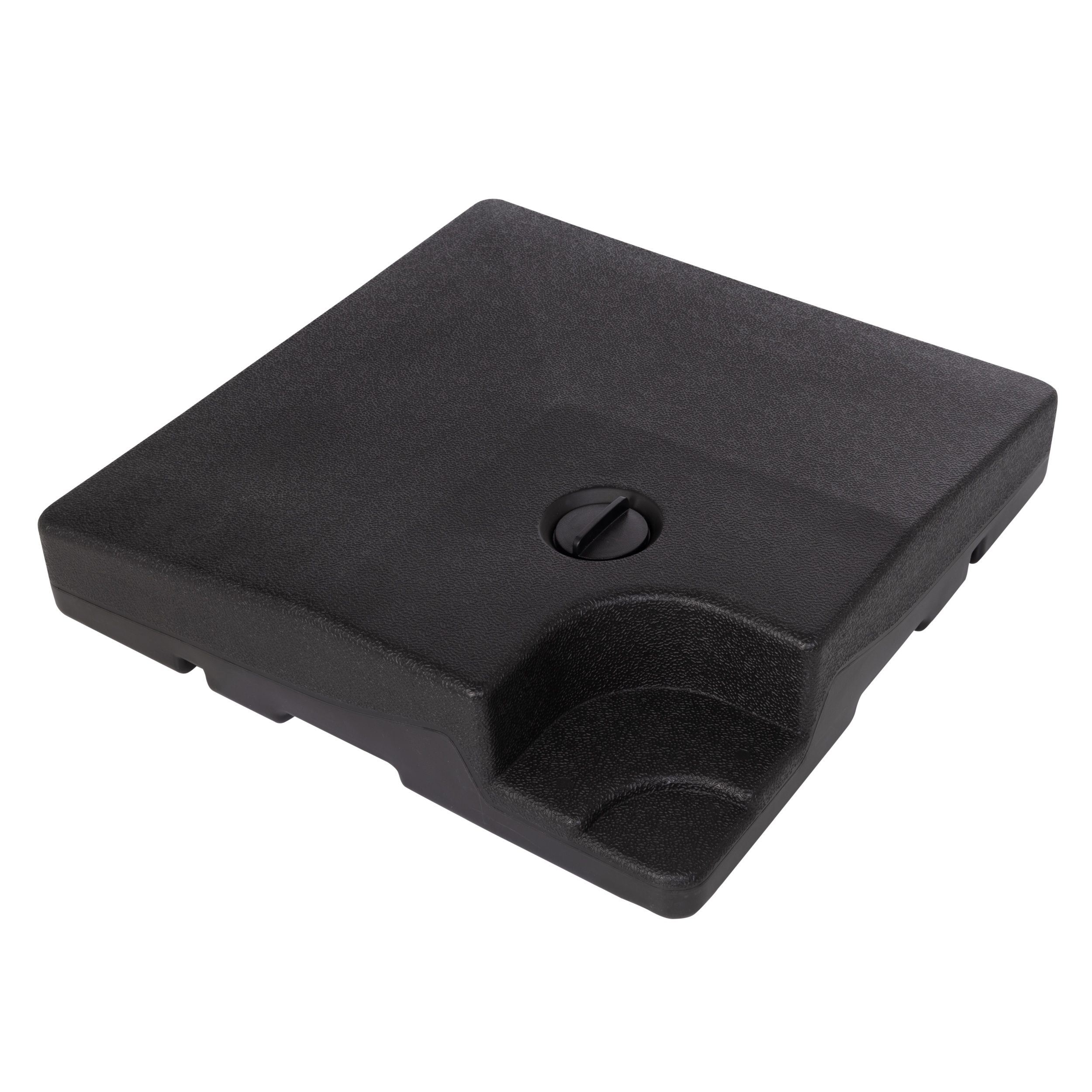Derby Füllplatte 35 kg, 4er-Set, Kunststoff Schwarz