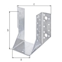 Vorschaubild Alberts® Balkenschuh Edelstahl lichte Breite 80 mm Höhe 120 mm