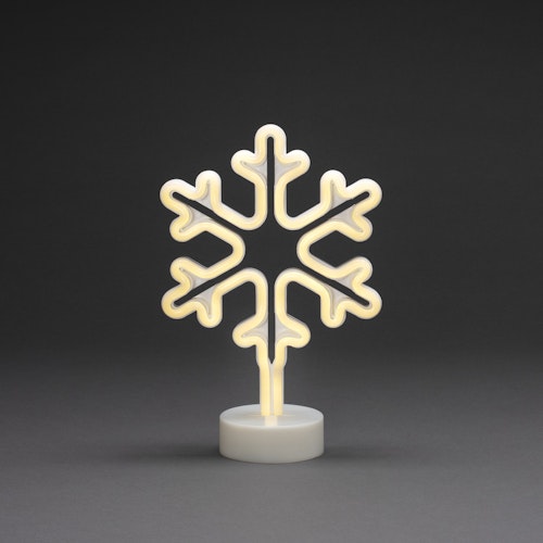 Konstsmide Weihnachtsbeleuchtung  LED Schlauchsilhouette Schneeflocke