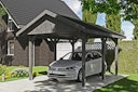 Vorschaubild Skan Holz Wallgau - Satteldach Einzelcarport Breite 380 cm