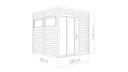 Bertilo Gartenhaus Cubus 2 Office - 19 mm