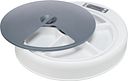 Vorschaubild TRIXIE Futterautomat TX4+1, 5 × 0,25 l/34 × 6 × 39 cm, weiß/grau