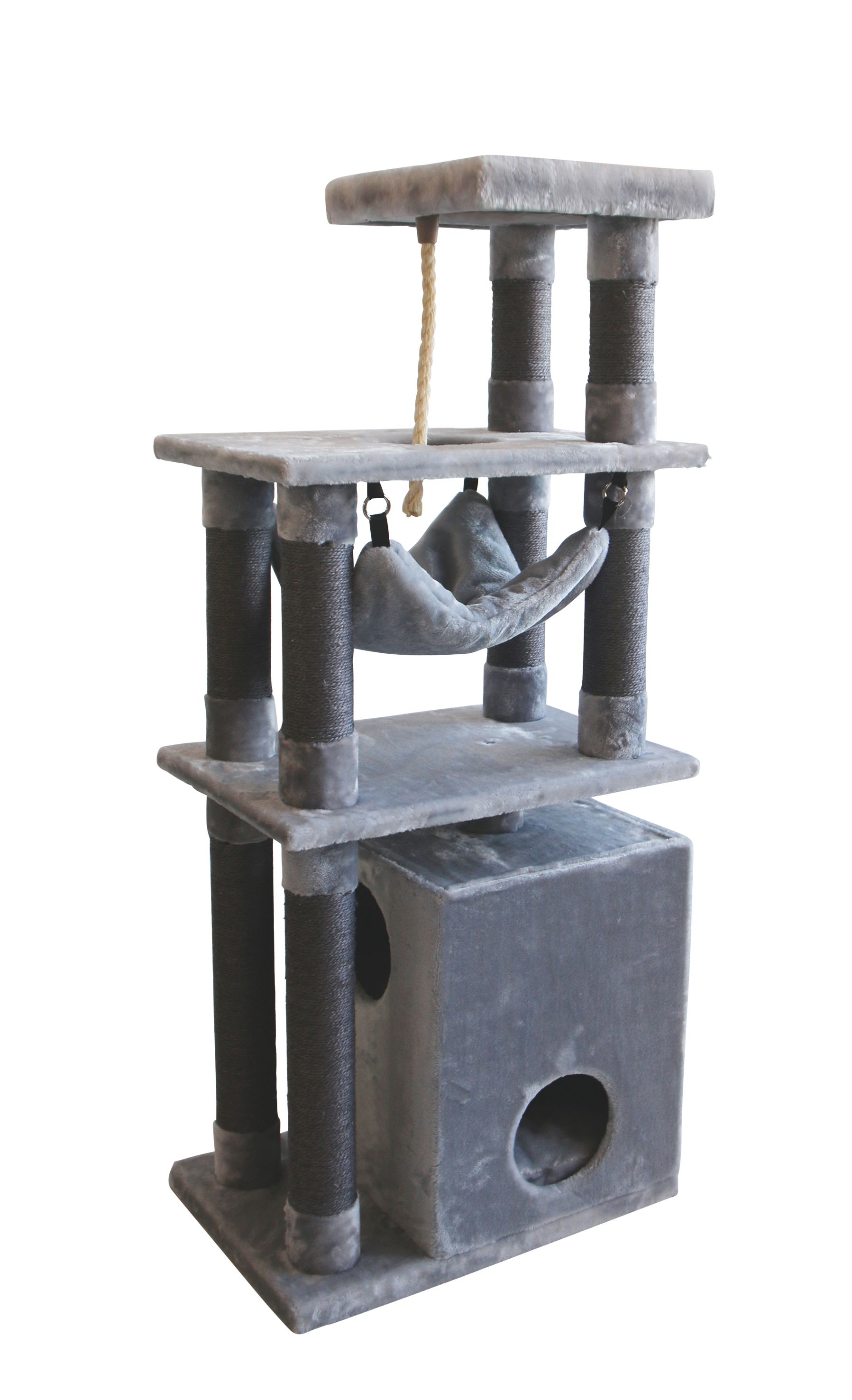 NOBBY Kratzbaum "TELDE small" hellgrau 60 x 40 x 173-193 cm