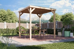 Karibu Pavillon Cubeco mit Flachdach