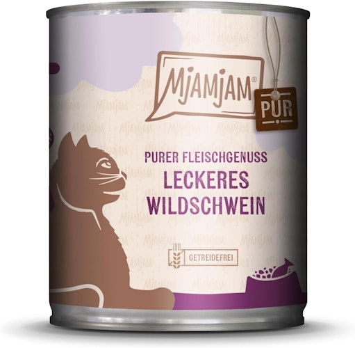 MJAMJAM Purer Fleischgenuss 800g Dose Katzennassfutter