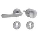 Vorschaubild Griffwerk Jette JETTE CRYSTAL Schraubtechnik -Edelstahl matt Rosettengarnitur -Schraubt. -Knopf R2 -WL -TS 40-45mm