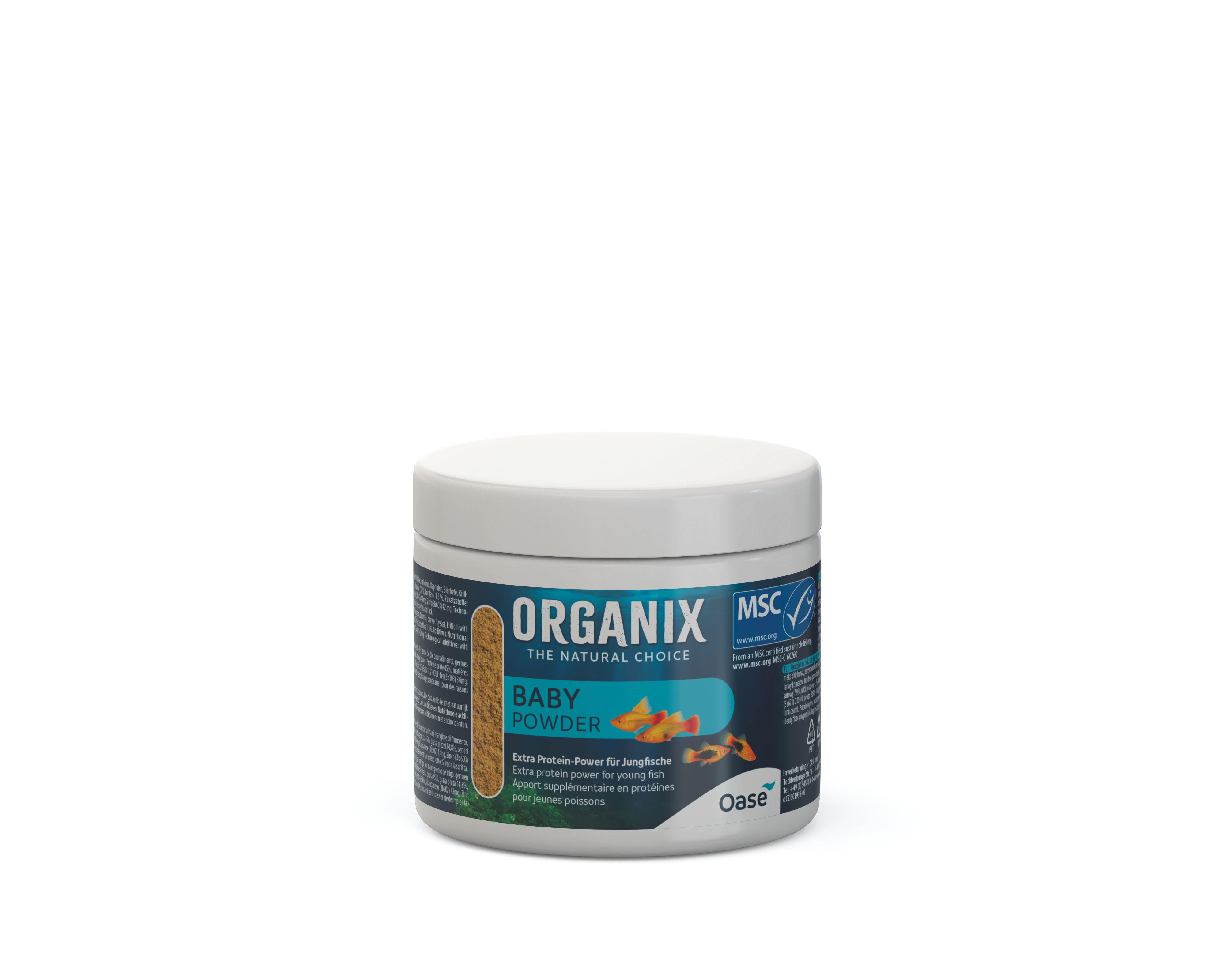 Oase Fischfutter ORGANIX Baby Powder 175 ml
