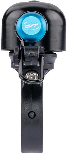CONTEC Klingel Diamond Bing schwarz/blau passend für Lenker- 22,2 mm, mit Standardklemmung