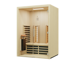 Vorschaubild Infraworld Infrarotkabine TrioSol Glas 145 Espe RG inkl. 5-teiligem gratis Zubehörset