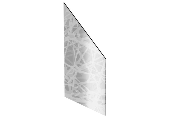dz VIDUAL Clear Glaselement ESG Schräg 830 mm