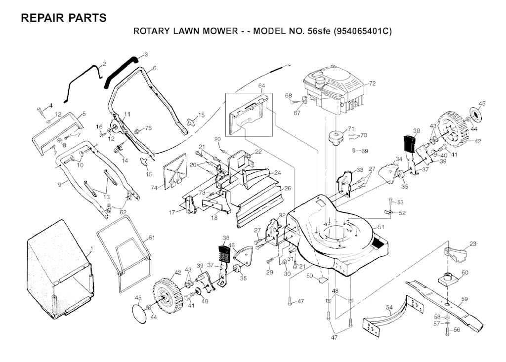 Explosionszeichnung Ersatzteile