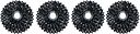 Vorschaubild CONTEC Kassette Grad.HT 9-fach schwarz Werkstattbox 4 Stk. / 11-13-15-17-19-21-