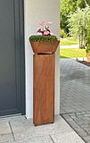 Badeko Metallsäule Bregenz inkl. Schale ,,Konstanz" in EdelrostoptikZubehörbild