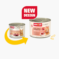 animonda Carny Adult 200g Dose Katzennassfutter 6 x 200 Gramm Huhn, Pute + Entenherzen