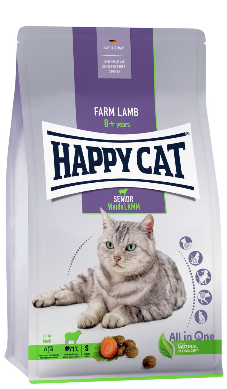 HAPPY CAT Supreme Senior Weide-Lamm Katzentrockenfutter