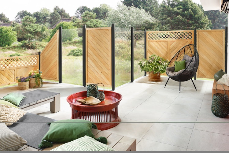 TraumGarten System Glas KLAR 900 x 1800 mm