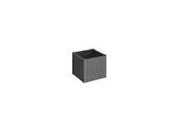 Biohort Pflanzbeet Belvedere B 53 x T 53 cm (Gr. 50) 45 cm (MINI) dunkelgrau-metallic