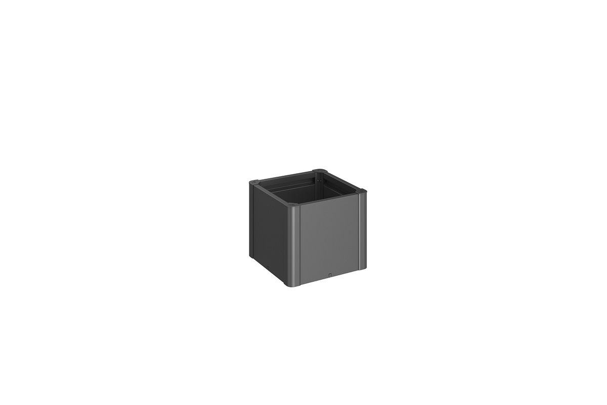 Biohort Pflanzbeet Belvedere B 53 x T 53 cm (Gr. 50) 45 cm (MINI) dunkelgrau-metallic