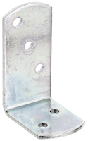 Alberts® Flechtzaunhalter-Winkel, galvanisch verzinkt dickschichtpassiviert, HxB 60x40 mm, verpackt à 24 St. 208820