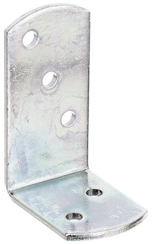 Alberts® Flechtzaunhalter-Winkel, galvanisch verzinkt dickschichtpassiviert, HxB 60x40 mm, verpackt à 24 St. 208820