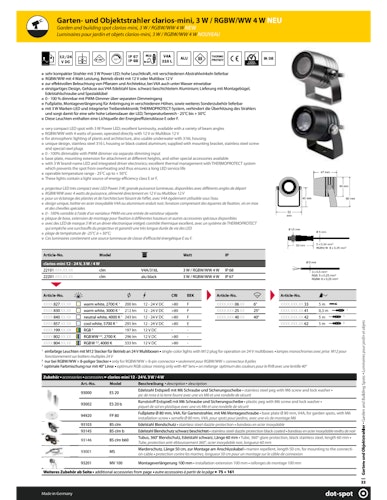 DotSpot clm; 3 W; black; 2700 K; 6°; 5m