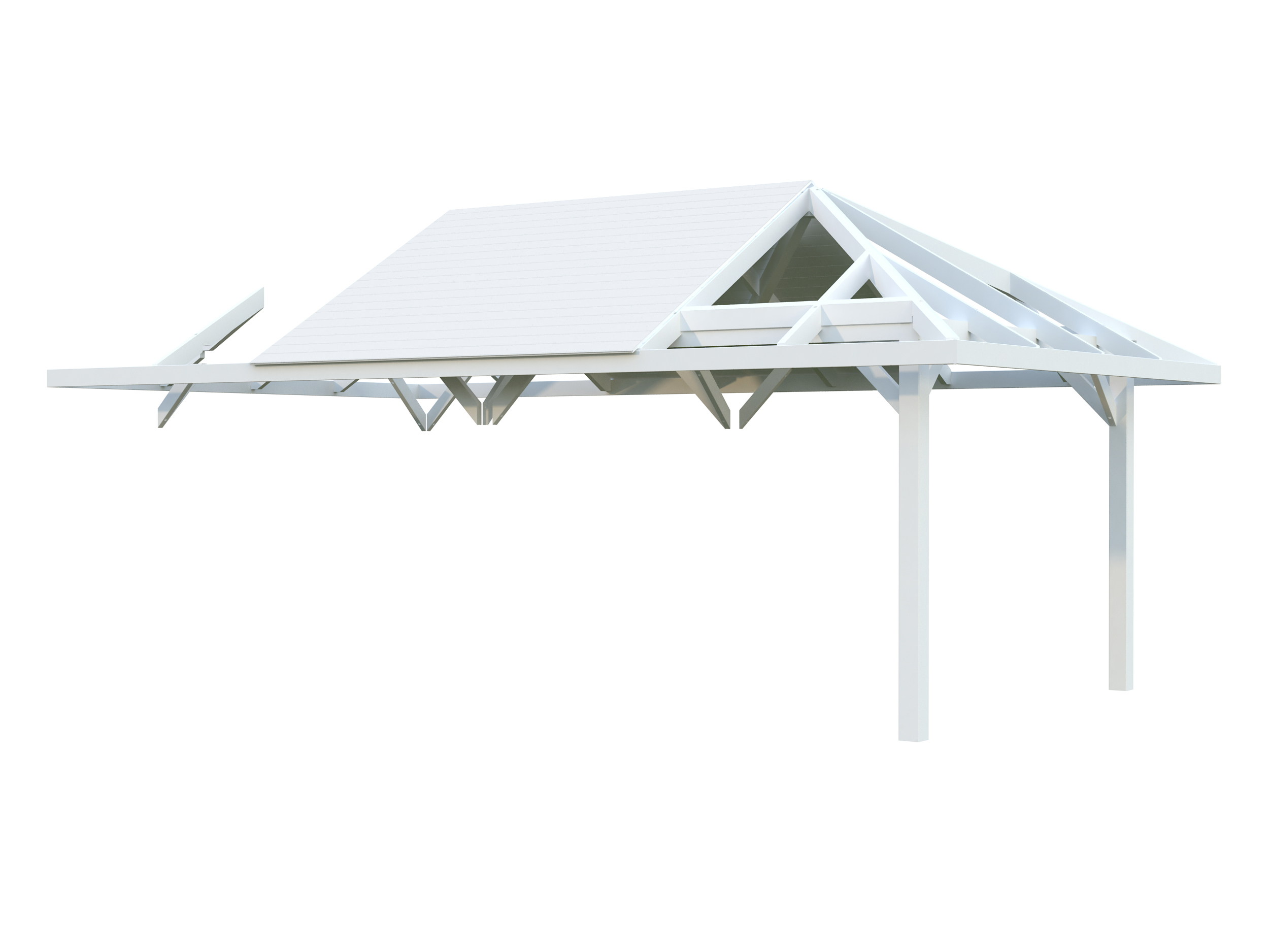 Palmako zusätzliches Dach für Bianca 8,3m² Grau tauchimprägniert