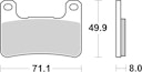 Vorschaubild SBS Bremsbelag 806DS-2 Road Racing Endurance (weicher Biss)
