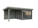 Vorschaubild Palmako Gartenhaus Connect Lenna 16,6 m² Set 705 Slide Plus mit Isolierglas-Schiebetüren - 28 mm