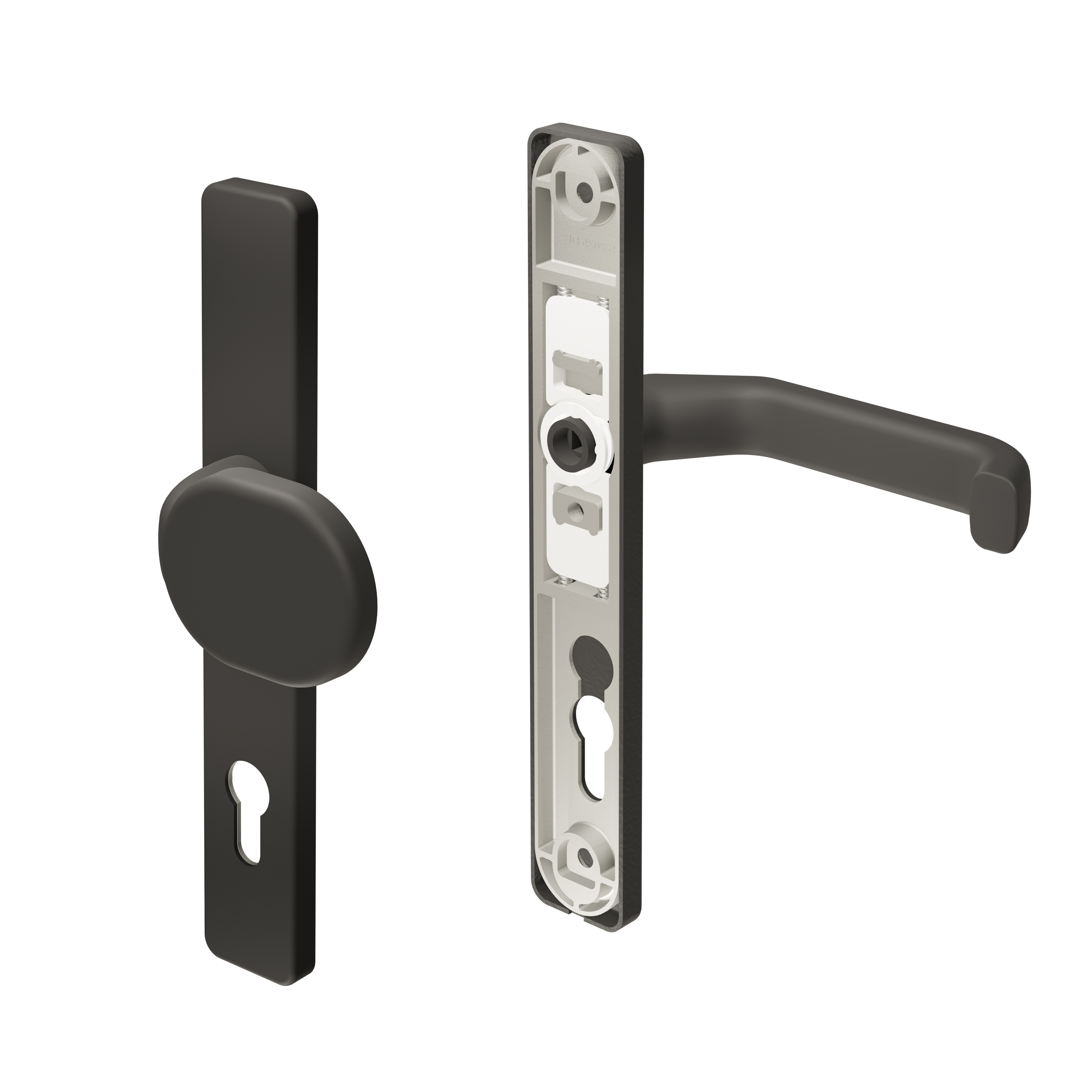 TraumGarten Drückergarnitur Anthrazit Drückergarnitur Klinke/Knauf