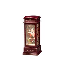Konstsmide Weihnachtsbeleuchtung  LED Telefonzelle mit Weihnachtsmann