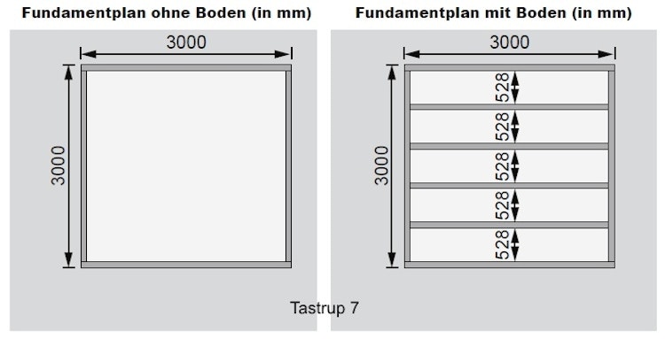 Karibu Premium Gartenhaus Theres 7 - 28 mm