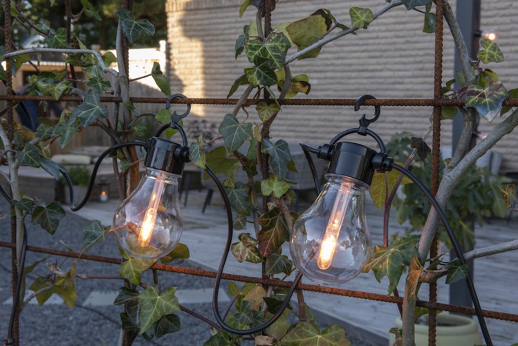 Konstsmide Ganzjahresbeleuchtung  LED Biergartenkette Dimmer 20 Dioden