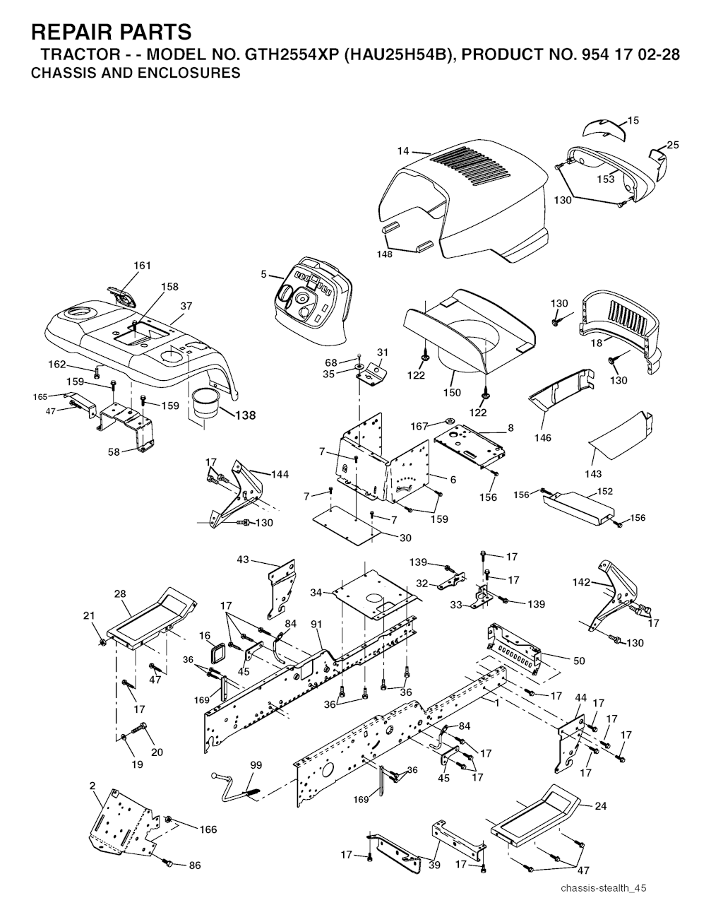 Explosionszeichnung Ersatzteile