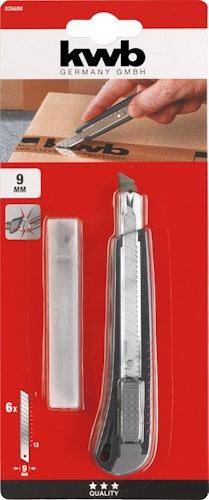 kwb Abbrechkl.Mes 9mm +5Klingen 26690