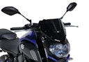 Vorschaubild ERMAX Naked-Bike-Scheibe Sport Acrylic durchsichtig Schwarz getönt für YAMAHA MT-07