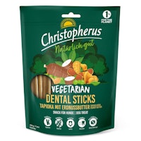 Christopherus 250g Vegetarian Dental Stick-Tapioka+Erdnussbutter Hundesnack